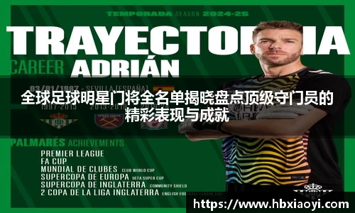 全球足球明星门将全名单揭晓盘点顶级守门员的精彩表现与成就